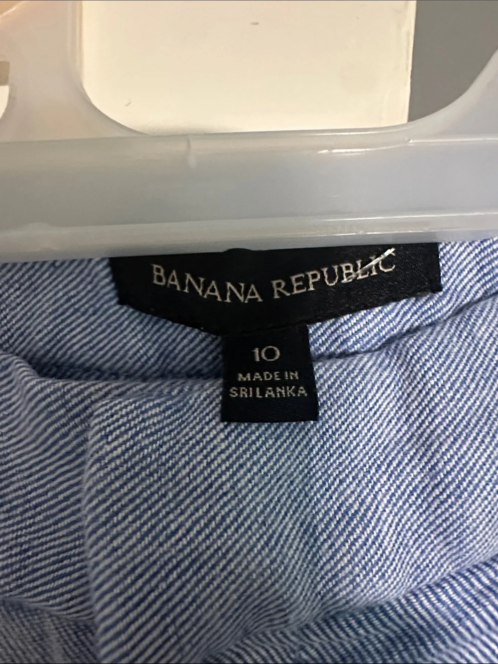 Sold ✅Banana Republic Light Blue Linen-Blend Cropped Wide Leg Chinos Size 10